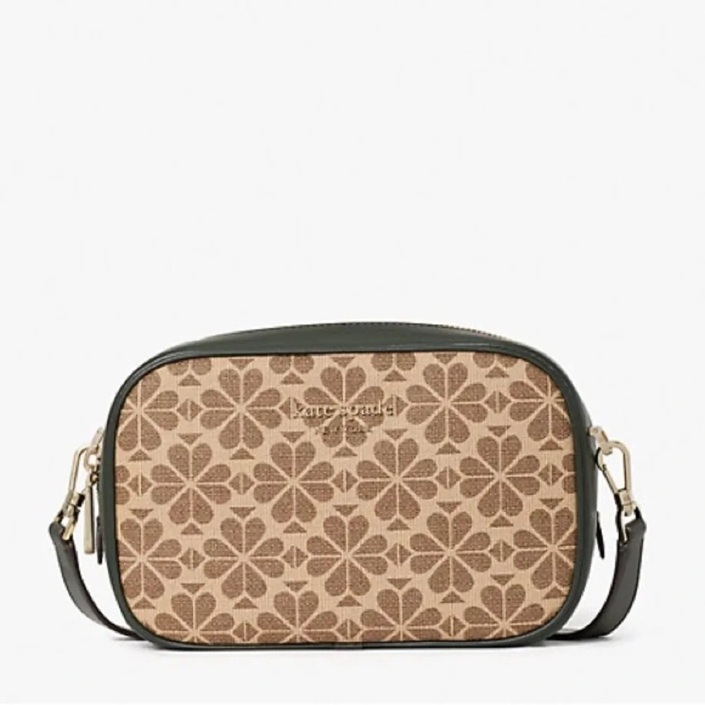 Kate Spade Spade Flower Coated Canvas Infinite Medium Size Camera Bag Crossbody